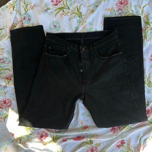 Black Levis Button Up Black Jeans!